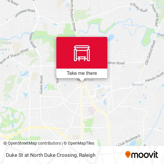 Duke St at North Duke Crossing map