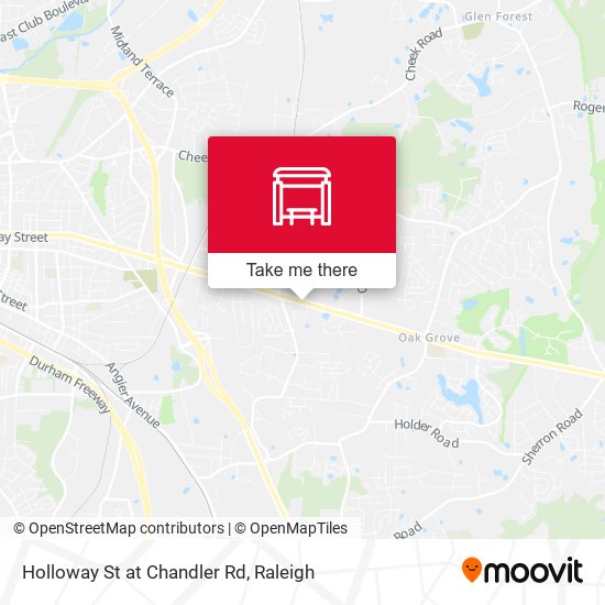 Holloway St at Chandler Rd map
