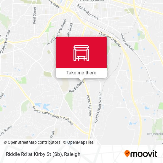 Riddle Rd at Kirby St (Sb) map