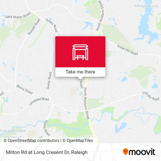 Milton Rd at Long Cresent Dr map