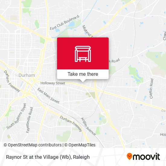 Mapa de Raynor St at the Village (Wb)