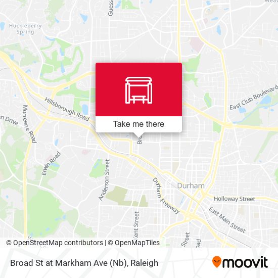 Broad St at Markham Ave (Nb) map