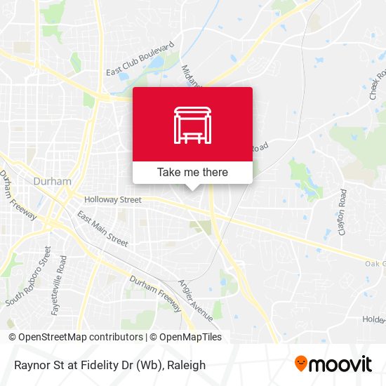 Raynor St at Fidelity Dr (Wb) map