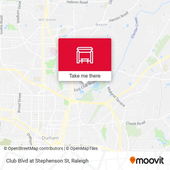 Club Blvd at Stephenson St map