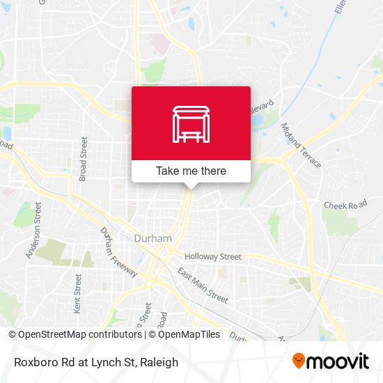 Roxboro Rd at Lynch St map