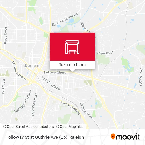 Holloway St at Guthrie Ave (Eb) map