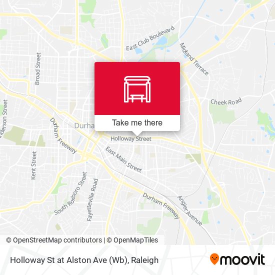 Holloway St at Alston Ave (Wb) map