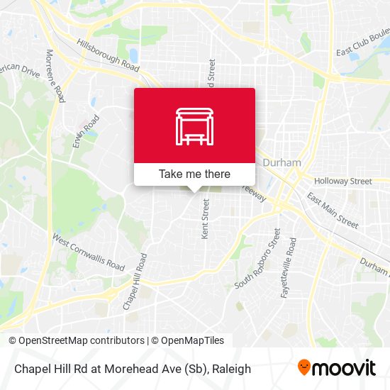 Chapel Hill Rd at Morehead Ave (Sb) map