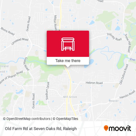 Old Farm Rd at Seven Oaks Rd map