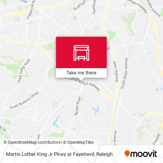 Martin Luther King Jr Pkwy at Fayettevil map
