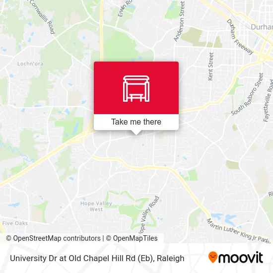 University Dr at Old Chapel Hill Rd (Eb) map