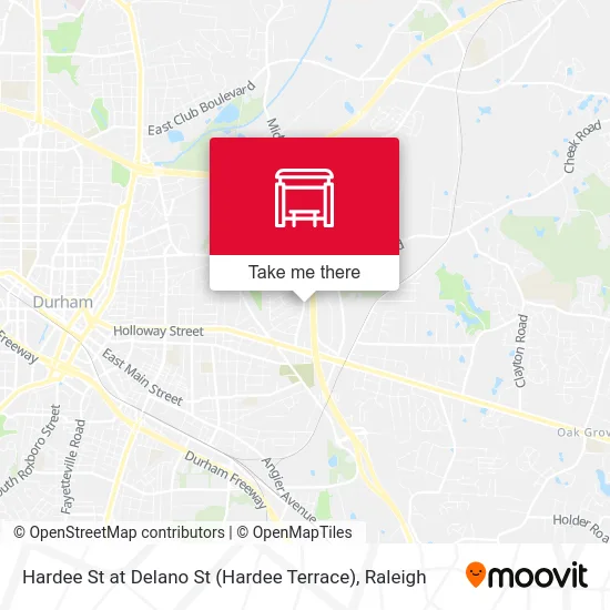 Hardee St at Delano St (Hardee Terrace) map
