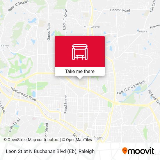 Mapa de Leon St at N Buchanan Blvd (Eb)