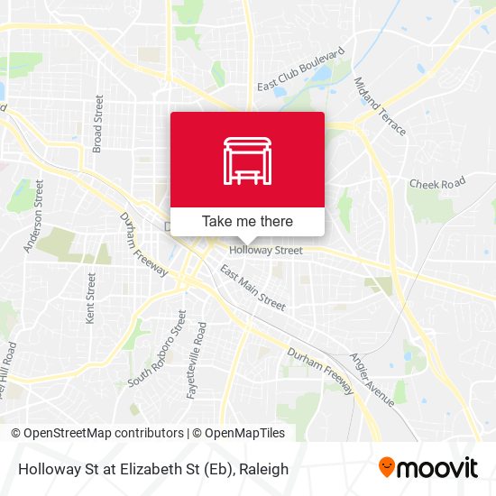 Holloway St at Elizabeth St (Eb) map