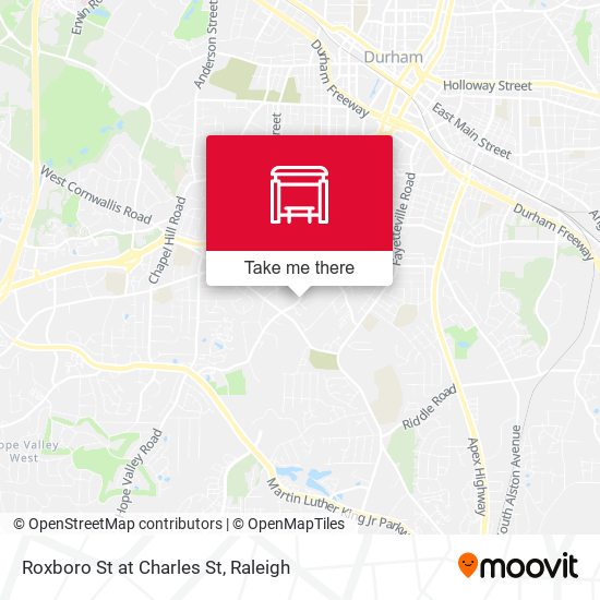 Roxboro St at Charles St map