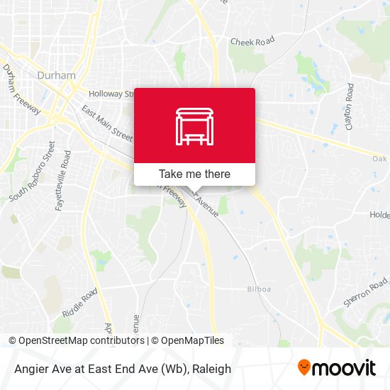 Angier Ave at East End Ave (Wb) map