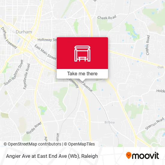 Mapa de Angier Ave at East End Ave (Wb)