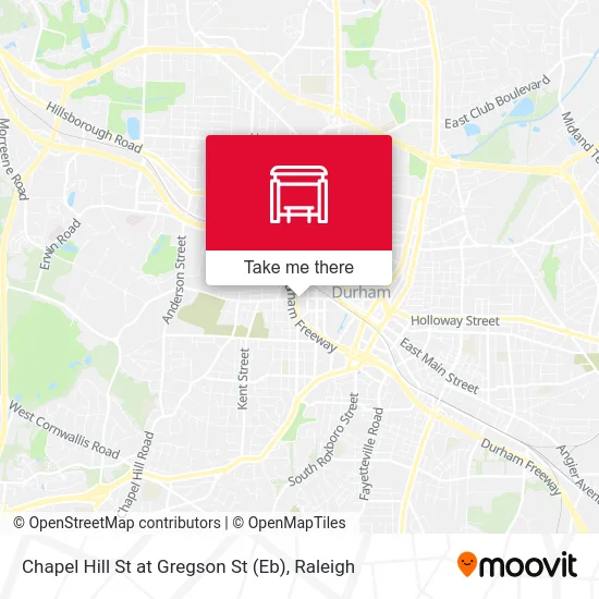 Chapel Hill St at Gregson St (Eb) map