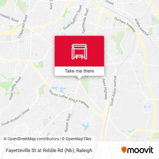 Fayetteville St at Riddle Rd (Nb) map