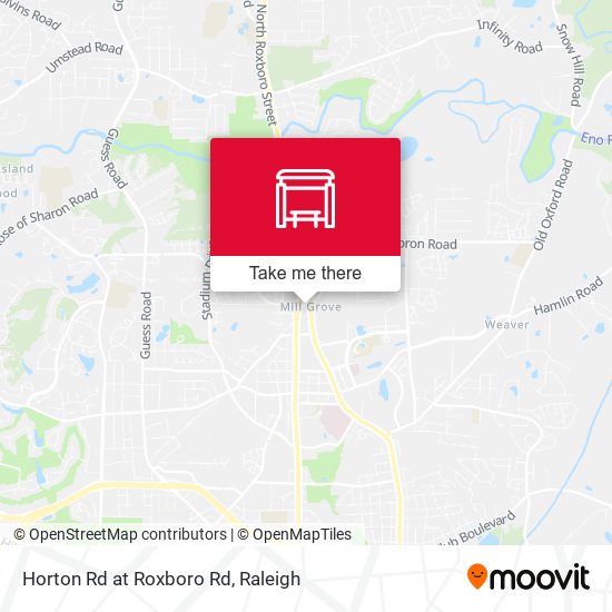 Horton Rd at Roxboro Rd map