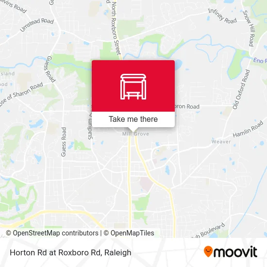 Horton Rd at Roxboro Rd map