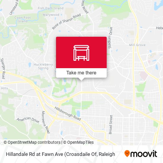 Mapa de Hillandale Rd at Fawn Ave