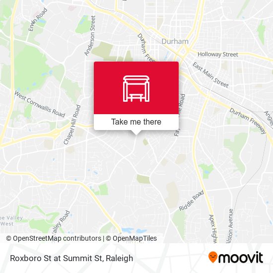 Roxboro St at Summit St map