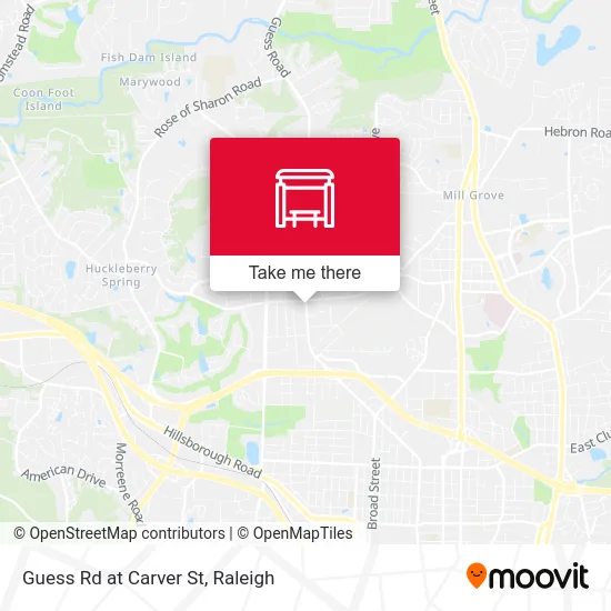 Guess Rd at Carver St map