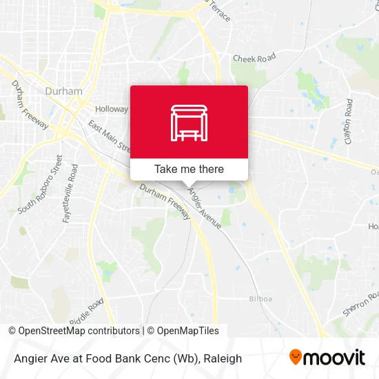 Mapa de Angier Ave at Food Bank Cenc (Wb)
