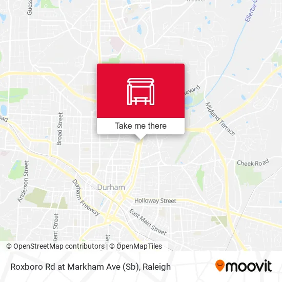 Mapa de Roxboro Rd at Markham Ave (Sb)