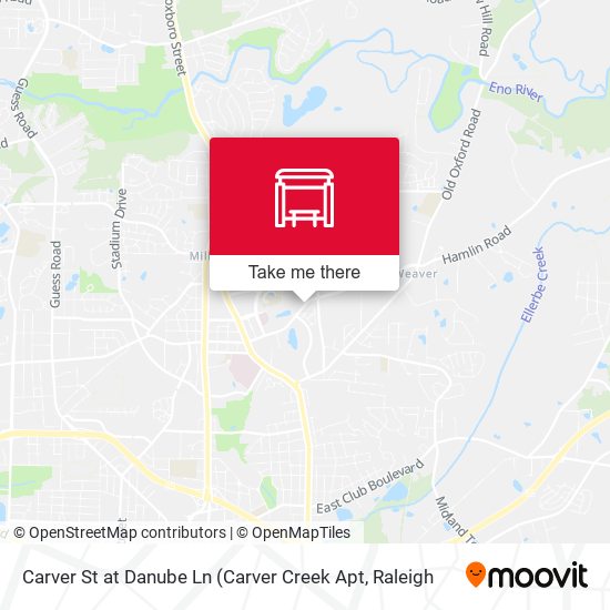Mapa de Carver St at Danube Ln