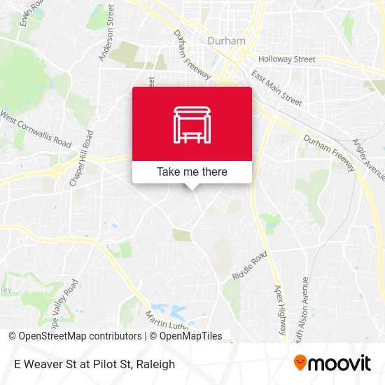 E Weaver St at Pilot St map