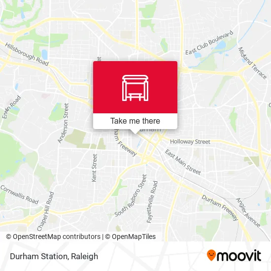 Mapa de Durham Station
