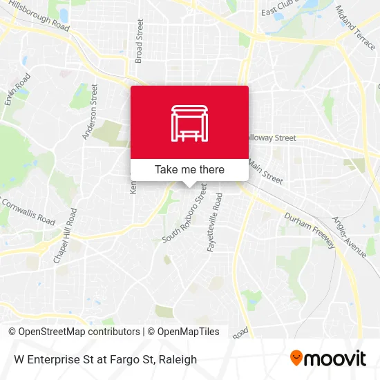W Enterprise St at Fargo St map