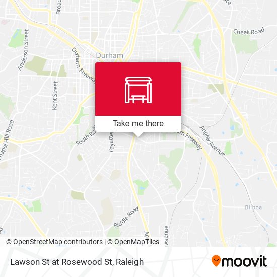 Lawson St at Rosewood St map
