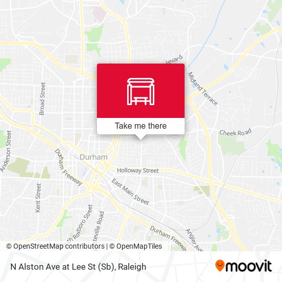 N Alston Ave at Lee St (Sb) map