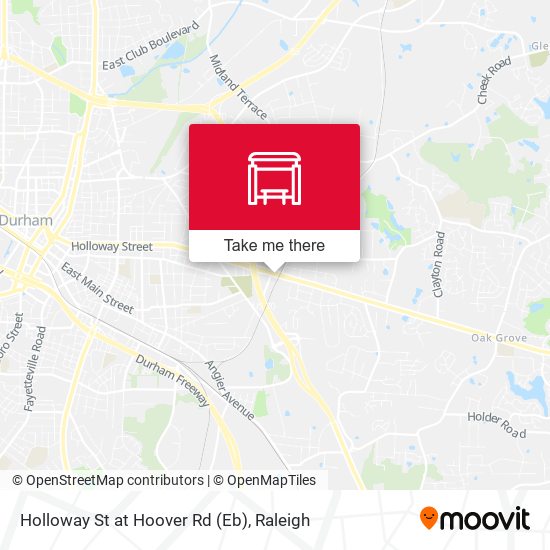 Holloway St at Hoover Rd (Eb) map