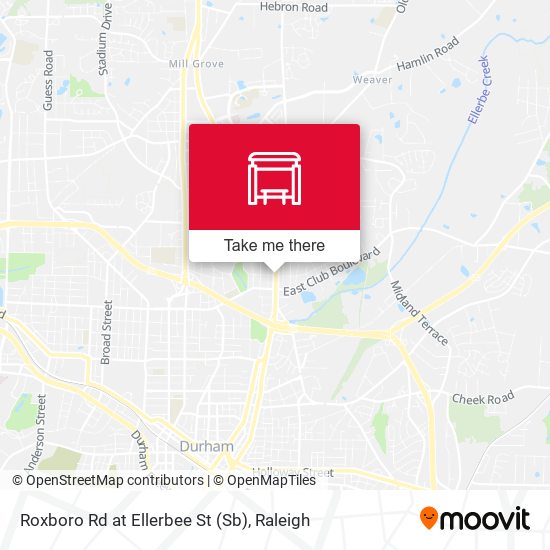 Roxboro Rd at Ellerbee St (Sb) map