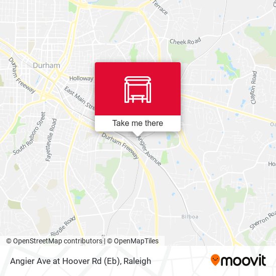 Angier Ave at Hoover Rd (Eb) map