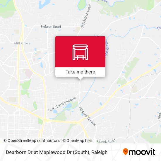 Dearborn Dr at Maplewood Dr (South) map