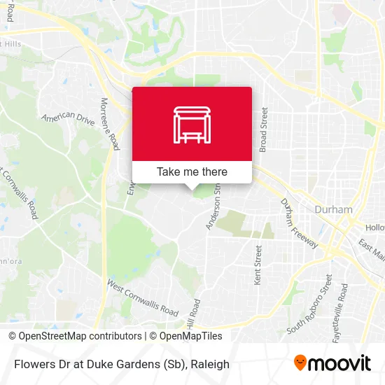 Flowers Dr at Duke Gardens (Sb) map