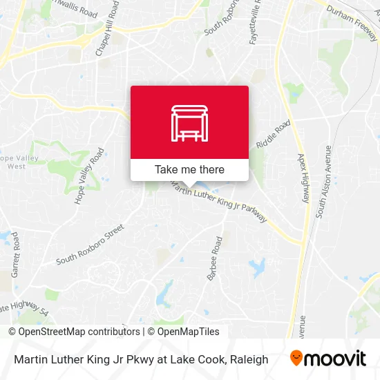 Martin Luther King Jr Pkwy at Lake Cook map
