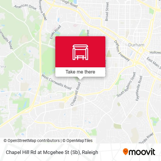 Mapa de Chapel Hill Rd at Mcgehee St (Sb)
