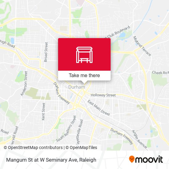Mangum St at W Seminary Ave map