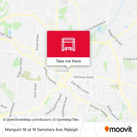 Mapa de Mangum St at W Seminary Ave