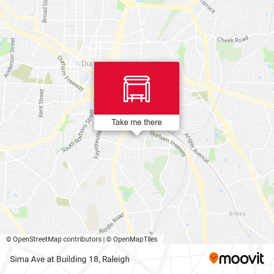 Sima Ave at Building 18 map