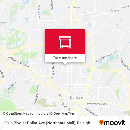 Club Blvd at Dollar Ave (Northgate Mall) map