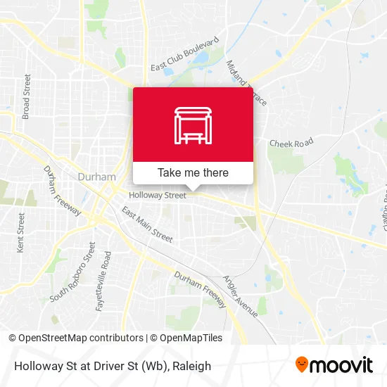 Mapa de Holloway St at Driver St (Wb)