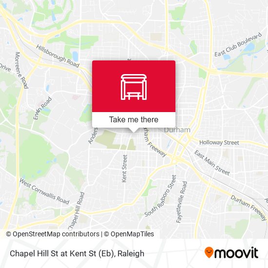 Mapa de Chapel Hill St at Kent St (Eb)