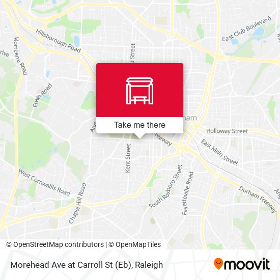Morehead Ave at Carroll St (Eb) map